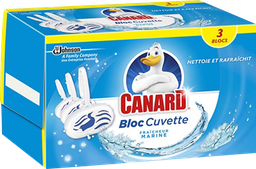 [PA243] CANARD Bloc WC cuvette - 3 fraîcheur marine (3x40g)