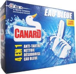 [PA245] CANARD Bloc WC cuvette - fraîcheur eau bleue (2x40g)