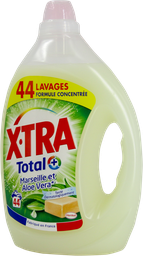 [PA312] X-TRA Lessive liquide - Total marseille &amp; aloe vera 44 machines (2,2L)