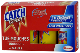 [PA349] CATCH Papier tue mouche (x4)