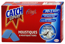 [PA350] CATCH recharges - anti moustiques 30 nuits (30 tablettes)