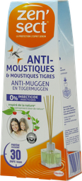 [PA361] ZENSECT Diffuseur à tige - anti moustiques &amp; moustiques tigres (40ml)