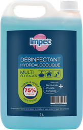 [IP433] IMPEC Désinfectant hydroalcoolique - recharge multi surfaces (5L)