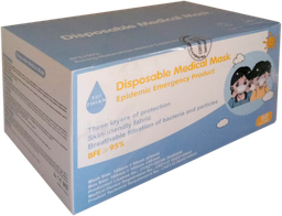 [PA550] SM Masques chirurgicaux roses - 3 plis (boîte de 50)