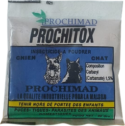 [PA583] PROCHITOX Insecticide animaux - poudre à poudrer (60g)