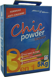 [PA611] CHIC POWDER Lessive poudre machine - Couleur (5kg)