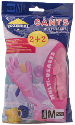 [PA619] ROZENBAL Gants de ménage T7 (2+2)