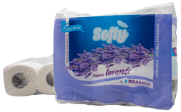 [PA631] SOFTY Papier toilette - Lavande (pack de 6)