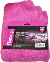 [PA709] FLAMINGO Chiffon microfibre - paquet de 3 (40x30cm)