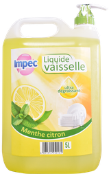 [IP518] IMPEC Liquide Vaisselle avec pompe - Menthe citron (5L)