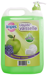 [IP520] IMPEC Liquide Vaisselle avec pompe - Pomme raisin (5L)