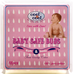 [PC053] COOL&amp;COOL Coton tige pour bébé (55 pcs)